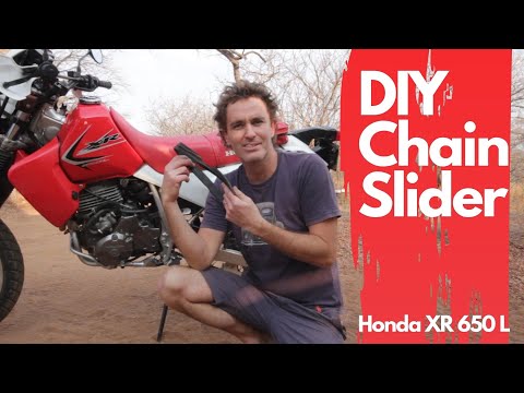 Make Your Own Cheap Motorcycle Chain Slider | DIY Honda XR 650 L Part