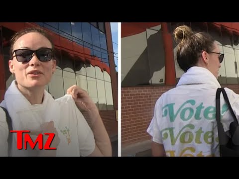 Olivia Wilde Won’t Talk About Harry Styles Salad Dressing, Urges People To Vote | TMZ