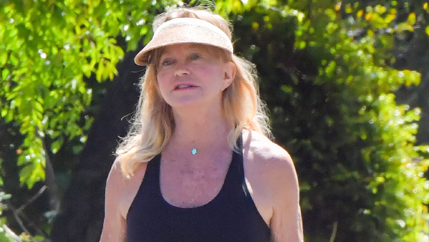 Goldie Hawn, 76, Hilariously Works Out With Wine Bottles In Biker Shorts: Watch