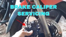 HOW TO DO SERVICING OF DISC BRAKE CALIPER OF MOTORCYCLE.