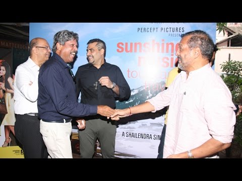 Nana Patekar & Kapil Dev At Sunshine Music Tours & Travels Movie Launch