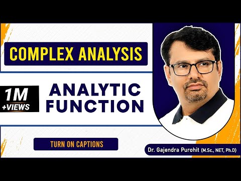 Complex Analysis | Analytic Function | Cauchy Riemann Equation BY GP sir