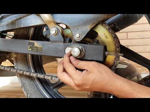 DIY |  Steps to tight motorcycle chain | सरल व आसान #GaganGarage