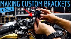 DIY Motorcycle Brackets | How To Build A Cafe Racer | TIME LAPSE