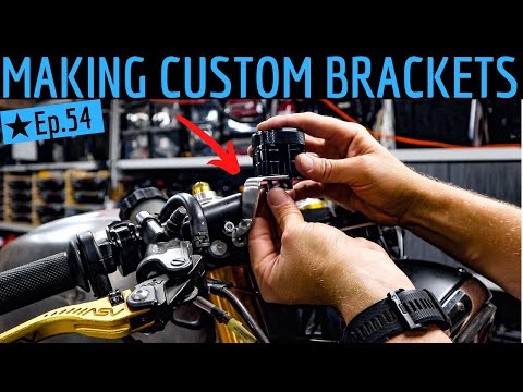 DIY Motorcycle Brackets | How To Build A Cafe Racer | TIME LAPSE