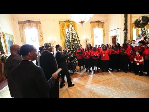 Raw Video: The Four Tops & The Temptations Surprise White House Tours