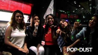 Fifth Harmony Tours NYC on the Popdust Party Bus