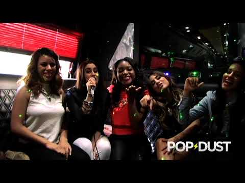 Fifth Harmony Tours NYC on the Popdust Party Bus