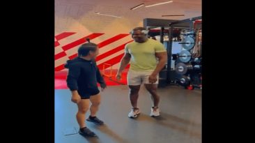 Watch | Weili Zhang shows incredible strength by lifting UFC heavyweight champion Francis Ngannou