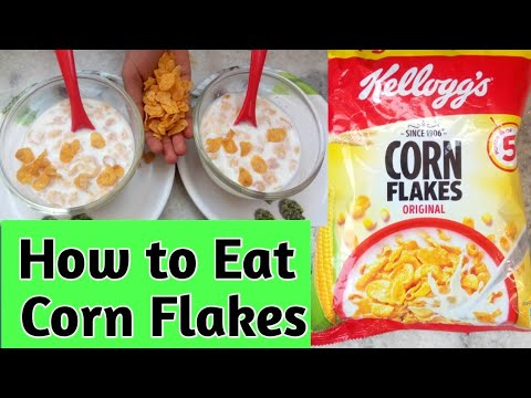 How to Eat Cornflakes On Milk /Healthy &Tasty Cornflakes Recipe/Right Way to Eat Kelloggs Cornflakes