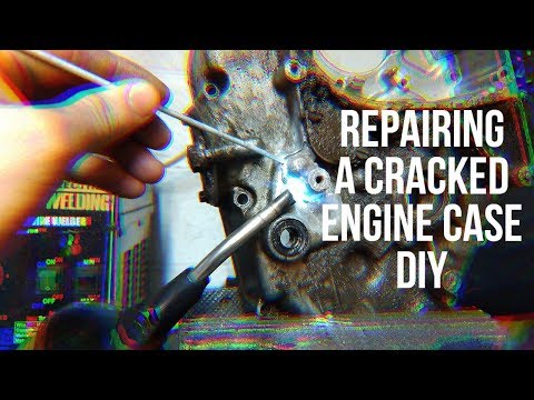 Fixing a Cracked Motorcycle Engine Case / TS185