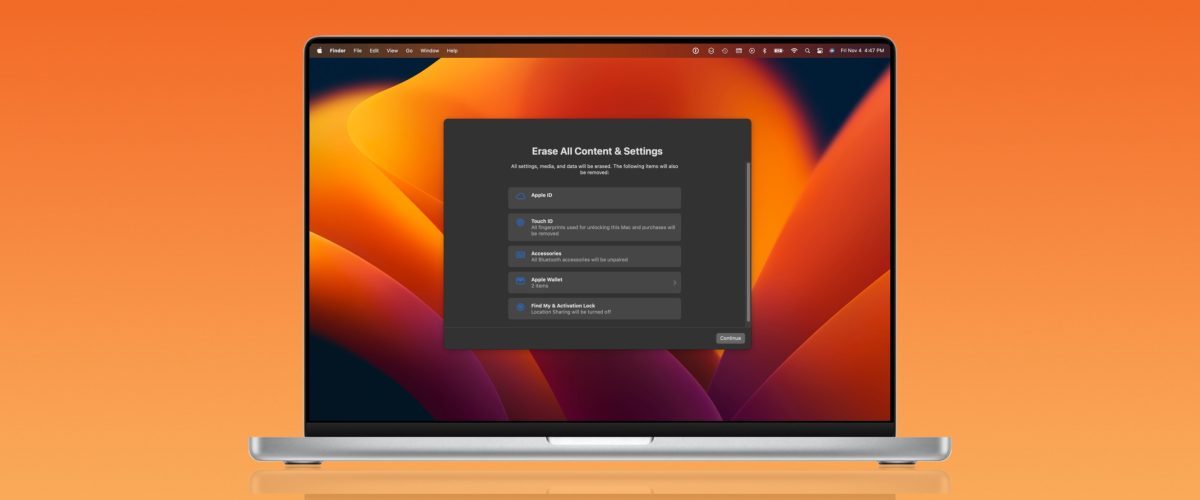 How to reset your MacBook or Mac desktop before selling or giving it away
