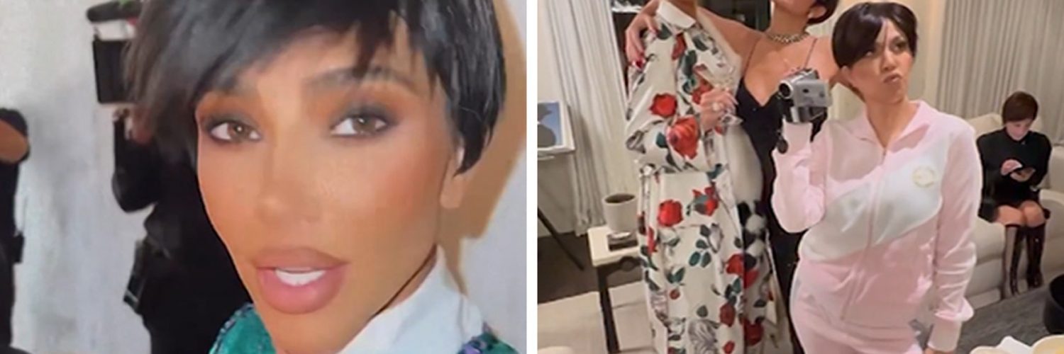 Kardashian Sisters Dress Up As Kris Jenner For Birthday Party