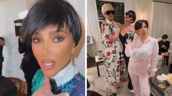 Kardashian Sisters Dress Up As Kris Jenner For Birthday Party