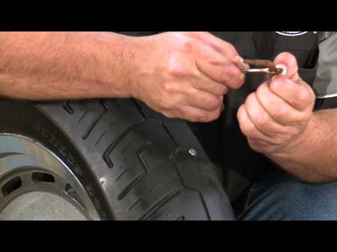 How to Repair a Motorcycle Tyre out on the Road with a Tire Plug Kit