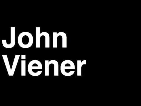 How to Pronounce John Viener Announcer TMZ Celebrity Tabloid TV News Show