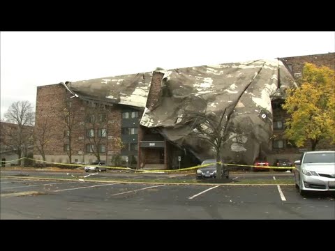 High winds blow off part of Elk Grove apartment complex roof, leaving residents out of their homes