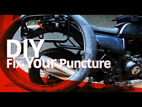 HOW TO FIX A MOTORCYCLE TUBE PUNCTURE BY YOURSELF