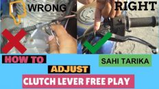 How to adjust clutch lever free play of motorcycle  (right way) | pulsar (Hindi)