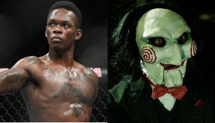 Israel Adesanya recreates ‘game over’ scene from SAW horror movie (Video)