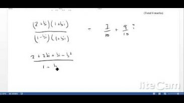 IB Maths HL Exam Questions – Complex Numbers – Complex Fractions and Rationalising Denominator