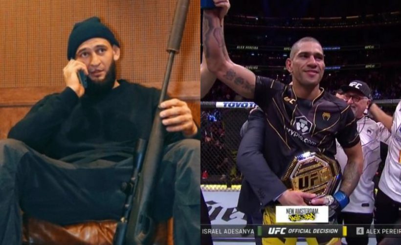 Khamzat Chimaev calls out newly crowned UFC middleweight champion Alex Pereira: “I have a record 12-0 let’s go brother”