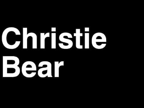 How to Pronounce Christie Bear Assignment Desk TMZ Celebrity Tabloid TV News Show