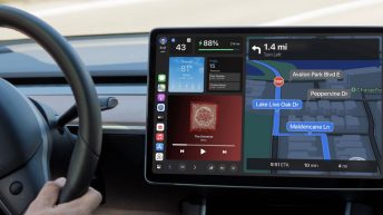 Tesla CarPlay concept shows off a modular UI inspired by Apple’s next-gen design