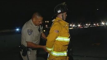 CHP officer handcuffs Chula Vista Firefighter caught on camera by CBS 8