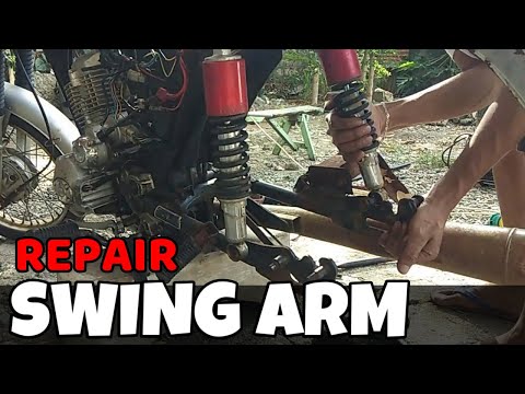 Motorcycle Swing Arm Repair  │EURO 150 Motorcycle RESTORATION Part 12