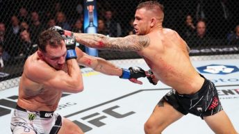 Dustin Poirier reveals he got even with Michael Chandler by committing his own foul at UFC 281: “I bit the s**t out of his fingers”