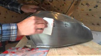 How To Repair A Motorcycle Gas Tank Dent Or Ding With Bondo