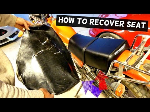 HOW TO RECOVER MOTORCYCLE SEAT LIKE A PRO