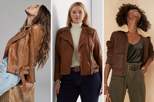 29 Stylish Brown Leather Jackets That’ll Last You Years And Years