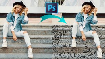 How To Add Graphics To Complex Perspective In Photoshop | #Photoshop | #Editing_World | #shorts