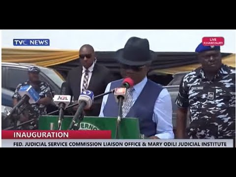 (TRENDING VIDEO) Governor Wike Speaks At The Inauguration Of Justice Mary Odili Judicial Institute