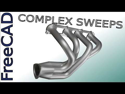 FreeCAD- Make Header/Manifold with Complex 3D Sweeps!|JOKO ENGINEERING|