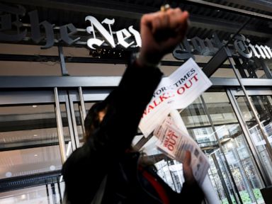 New York Times journalists, other workers on 24-hour strike