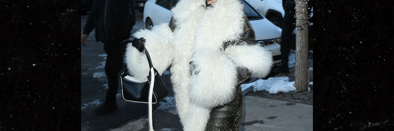 Kylie Jenner Wears Seemingly Real Fur Scarf On Aspen Trip with Kendall