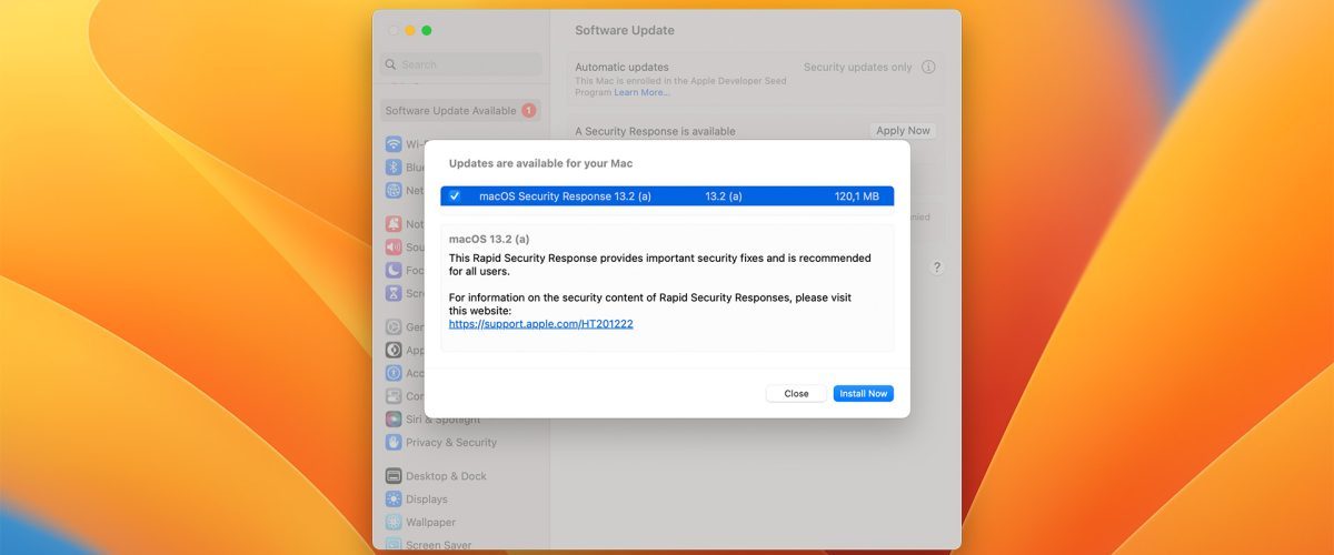 Apple continues to test new ‘Rapid Security Response’ updates, this time for macOS users