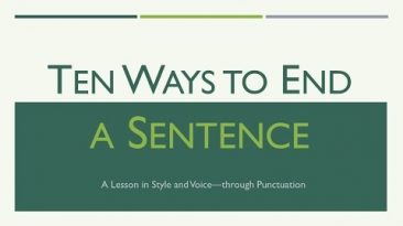 Ten Ways to End a Sentence