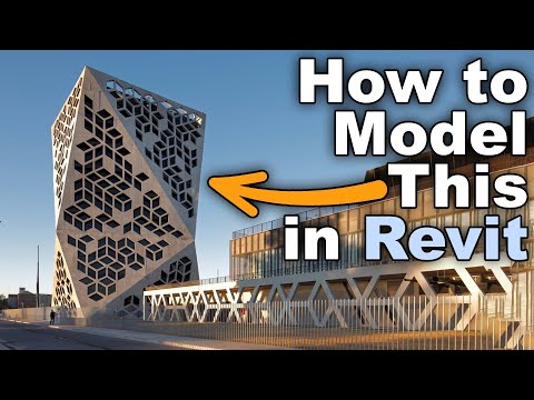 Massing in Revit & Complex Panel Facade in Revit Tutorial