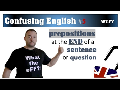 How to use prepositions at the end of a sentence