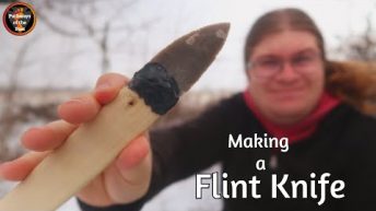 Making a Flint Knife from the Groswater Complex