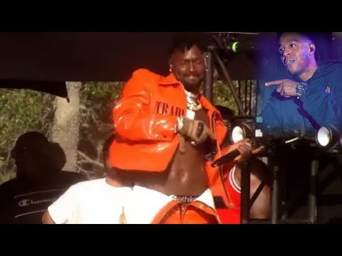 Antonio Brown tweaking at Rolling Loud Miami