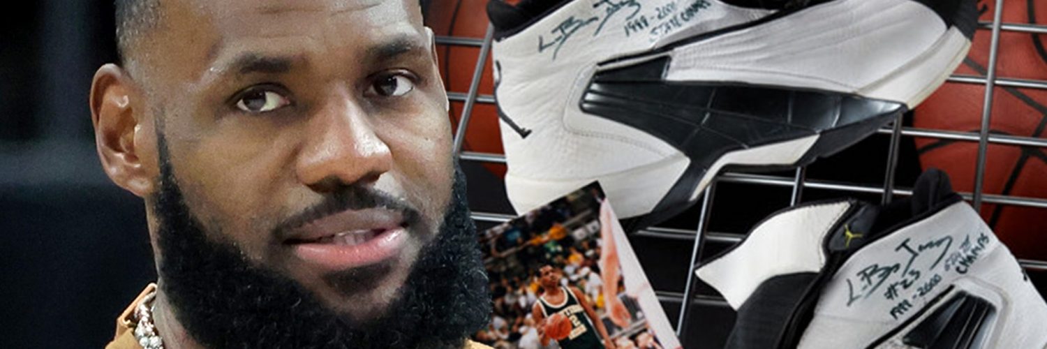 LeBron James’ Signed Jordans From 1st H.S. Title Game Hitting Auction