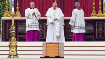 Pope Francis leads funeral of his predecessor Benedict XVI in prestigious ceremony at Vatican