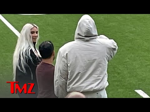 Kim Kardashian and Kanye West Attend Saint’s Football Game | TMZ Live