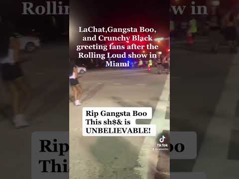 Exclusive footage of Gangsta Boo, Lachat , and Crunchy Black greeting fans after Rolling Loud Miami