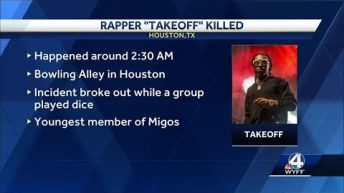 Takeoff, member of Atlanta rap group Migos, shot, killed, TMZ reports